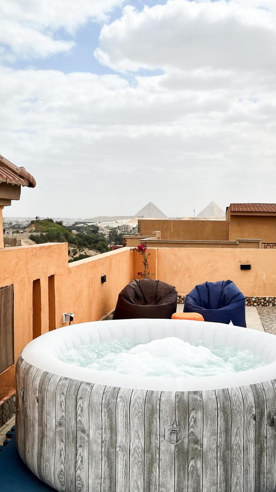 GizaBoho Getaway With Pyramids View & Jacuzzi公寓 外观 照片